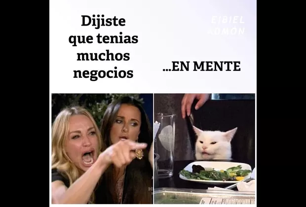 “Me dijiste que…”: este es el origen del popular meme de la mujer y el gato
