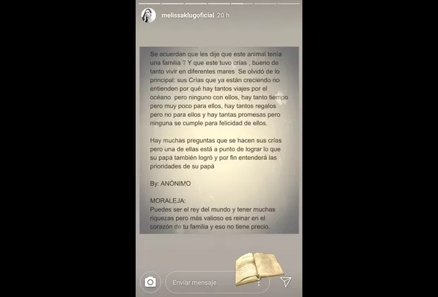 ¿Melissa Klug le envía indirecta a Jefferson Farfán por no ver a sus hijos? 
