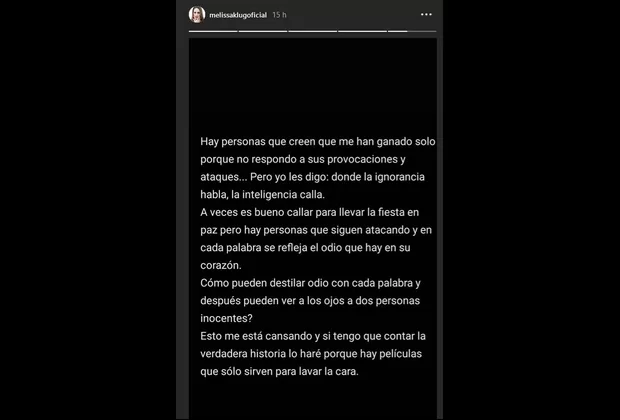 Melissa Klug sobre polémica con Farfán: Hay películas que solo sirven para lavar la cara