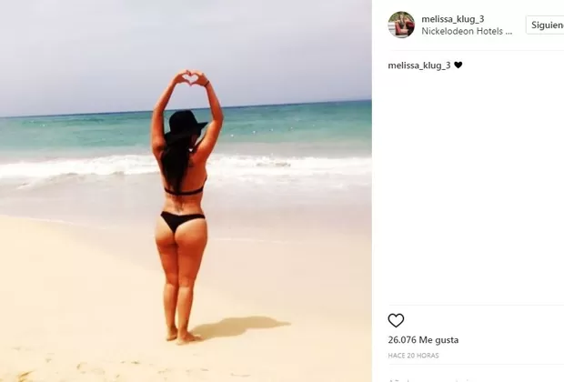 Melissa Klug sorprendió a fans con esta sexy foto en bikini