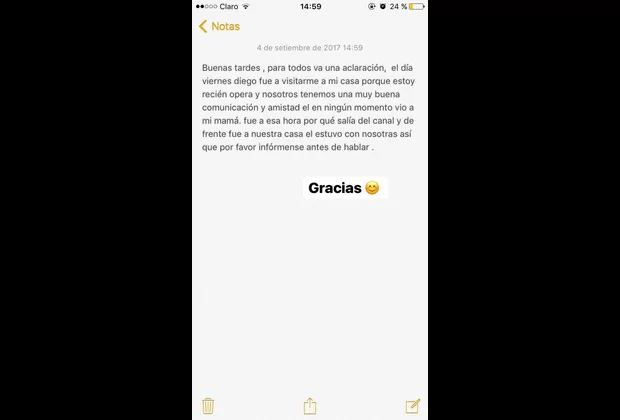 Hija de Melissa Klug hizo contundente aclaración sobre Diego Chávarri