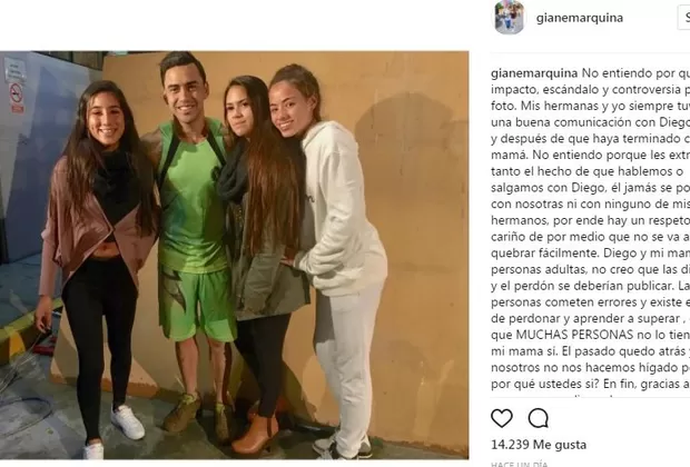 Hijas de Melissa Klug lucen muy contentas al lado de Diego Chávarri