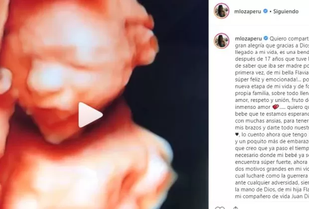 Melissa Loza anunció que se convertirá en madre por segunda vez