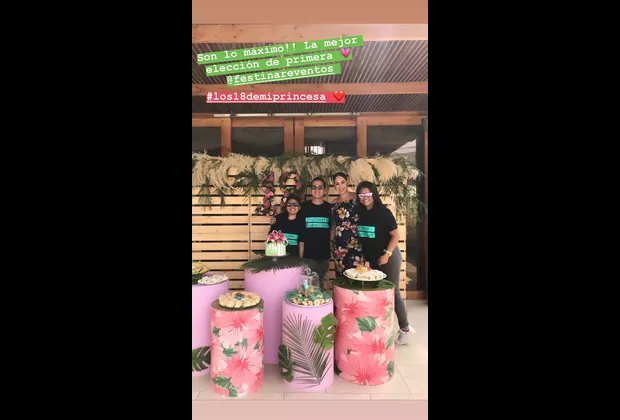 Melissa Loza festeja los 18 años de su hija Flavia con fiesta luau 