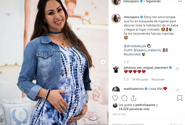 ¿Melissa Loza reveló sin querer el sexo de su bebé?