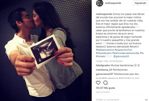 Melissa Paredes comparte las primeras imágenes de su bebé