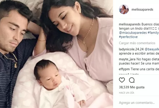 Melissa Paredes enamora las redes con esta instantánea familiar