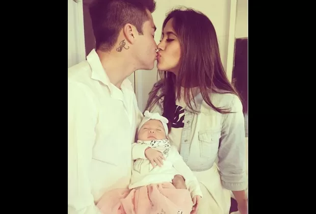 Melissa Paredes festejó así el primer mes de su hija Mía