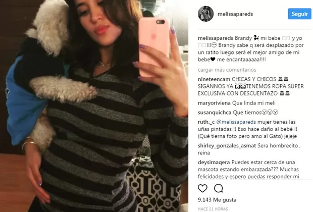 Melissa Paredes lució su avanzado embarazo con estas fotos en Instagram