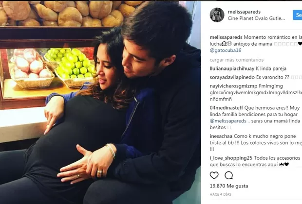 Melissa Paredes lució su avanzado embarazo con estas fotos en Instagram