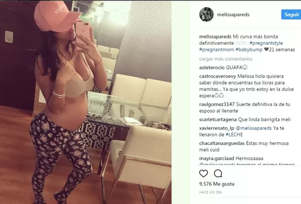 Melissa Paredes lució su avanzado embarazo con estas fotos en Instagram