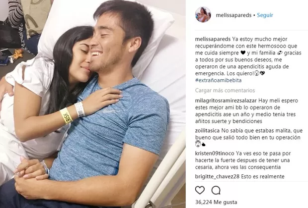 Melissa Paredes se recupera de operación y celebra el cumpleaños de su hija