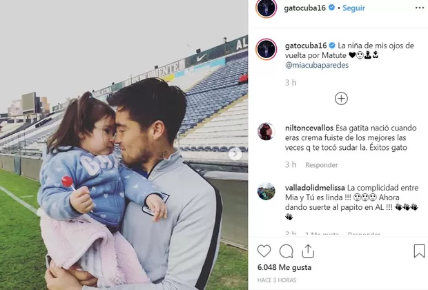 Melissa Paredes: su hija Mía alentó al 'Gato' Cuba en 'Matute' y enterneció a fans