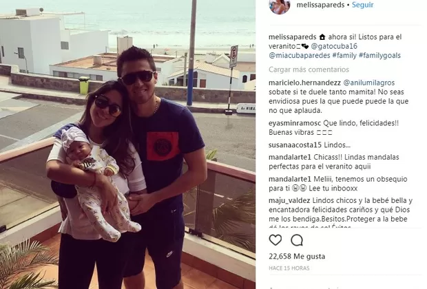 Melissa Paredes y el 'Gato' Cuba dan la bienvenida así al verano