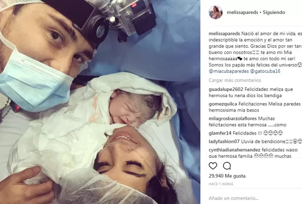 Melissa Paredes y Rodrigo Cuba ya son padres