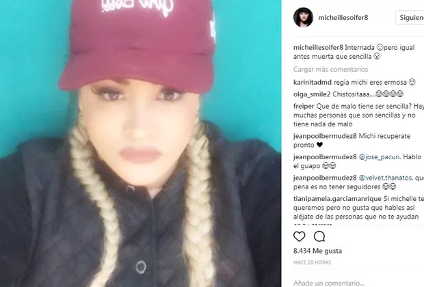 Michelle Soifer está internada