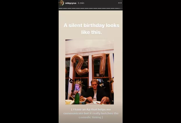 Miley Cyrus cumplió 27 años y Cody Simpson compartió divertido video con la cantante
