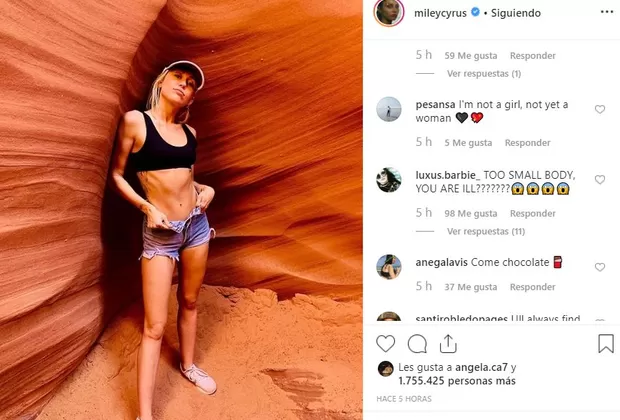 Miley Cyrus preocupa a fans por esta foto en redes sociales