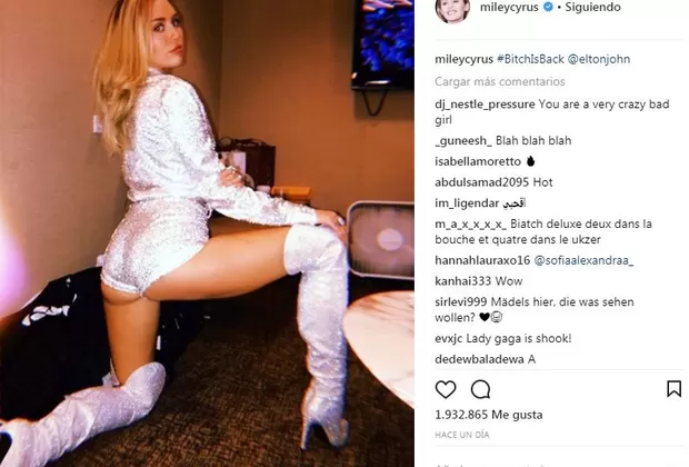 Miley Cyrus provocativa Instagram