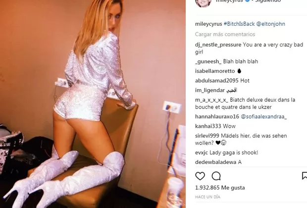 Miley Cyrus provocativa Instagram
