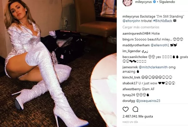 Miley Cyrus provocativa Instagram