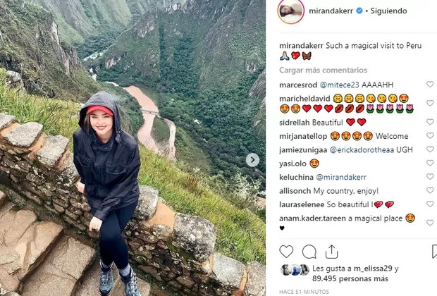 Miranda Kerr en Perú