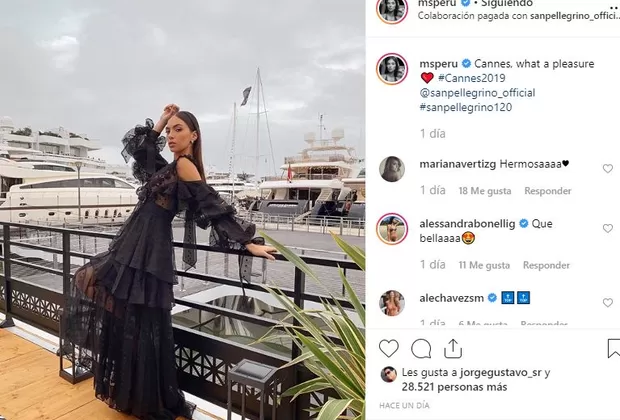 Natalie Vértiz Festival de Cine de Cannes