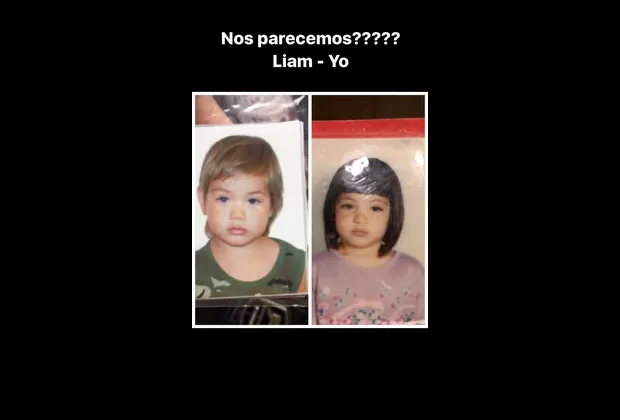 Natalie Vértiz muestra su gran parecido con Liam en esta foto