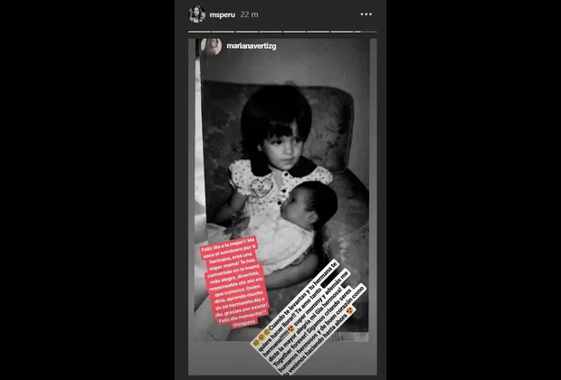 Natalie Vértiz se conmovió con este mensaje de su hermana Mariana por el Día de la Madre
