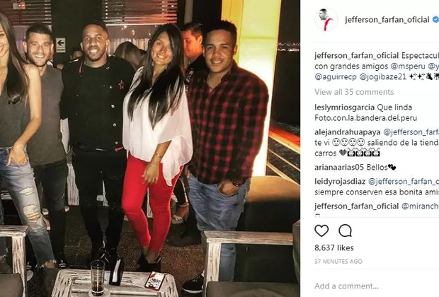 Jefferson Farfán, Yaco Eskenazi y Natalie Vértiz