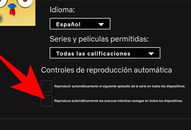 ¿Cómo desactivar las previsualizaciones automáticas de Netflix?