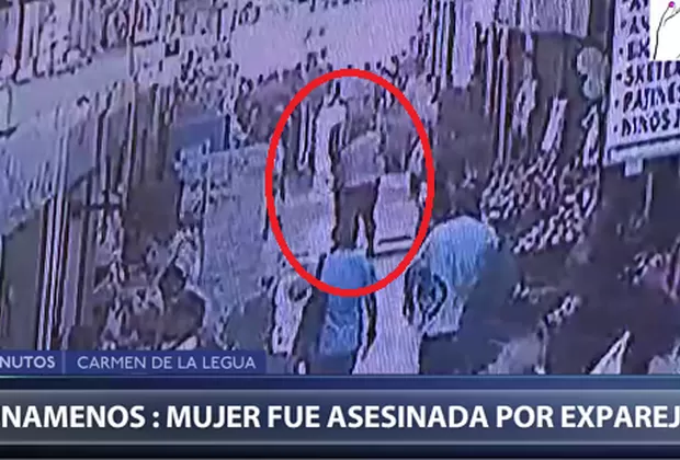 Ni una menos: video muestra momento en que agente de seguridad mata a expareja
