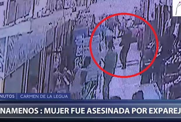 Ni una menos: video muestra momento en que agente de seguridad mata a expareja