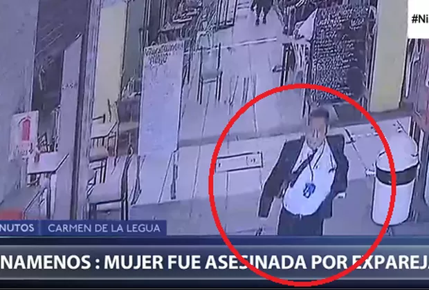 Ni una menos: video muestra momento en que agente de seguridad mata a expareja
