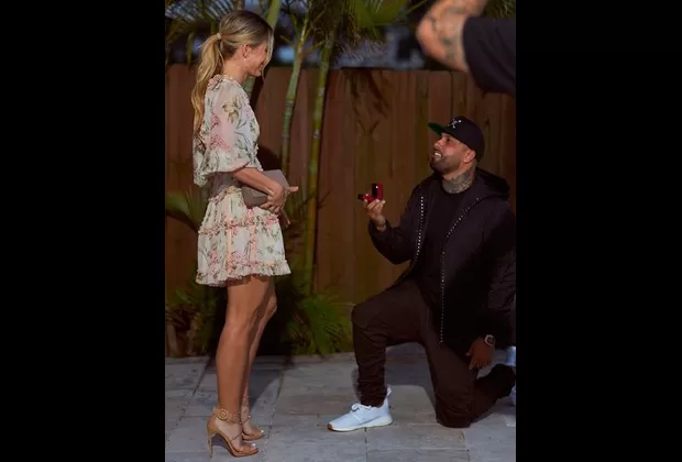 Nicky Jam le pidió matrimonio a Cydney Moreau en romántica ceremonia