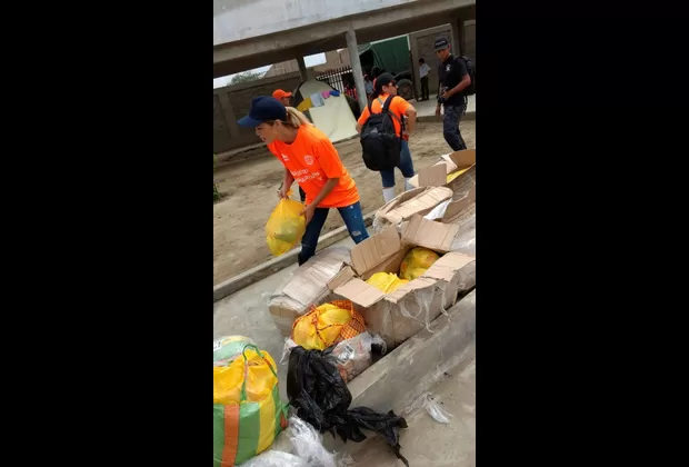 Nicola Porcella y Sheyla Rojas hicieron esto en Trujillo para apoyar a damnificados