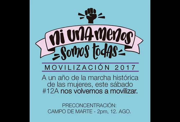 #NiUnaMenos: así se realizó la marcha contra la violencia a la mujer 