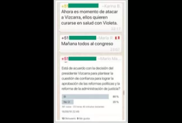 Nuevos chats de 'La Botica' revelan ataques contra Vizcarra y uso de la Comisión de Ética