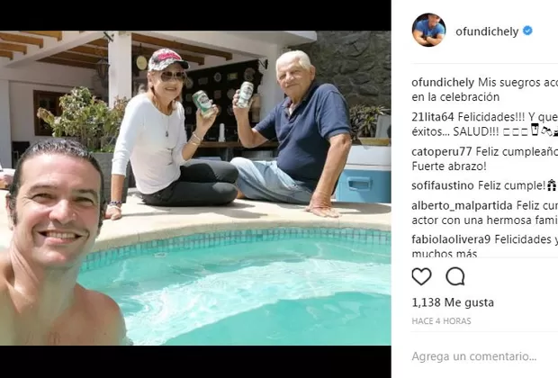Orlando Fundichely: mira cómo celebra su cumpleaños junto a sus suegros