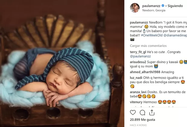 Paula Manzanal: adorable foto de Valentino revela gran parecido con la modelo