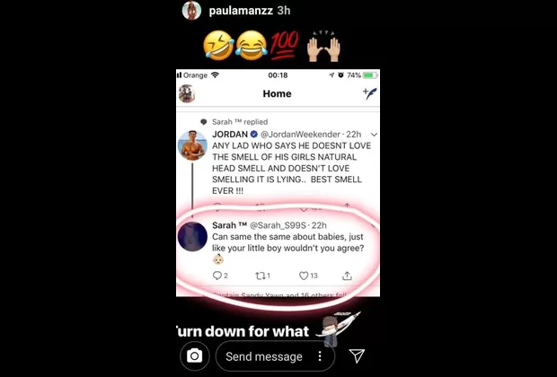 Paula Manzanal: fan 'troleó' al papá de su hijo Valentino y ella celebra