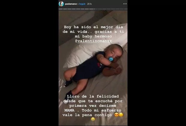 ¿Paula Manzanal volvió a enviarle mensaje a Jordan Davies tras tierno video de su bebé?