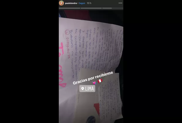 Paulo Londra ya se encuentra en Lima y se luce con bandera peruana