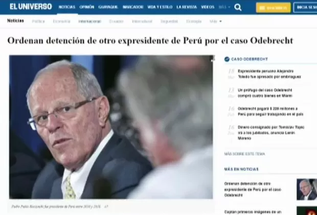 PPK: medios internacionales informaron así sobre la detención del expresidente