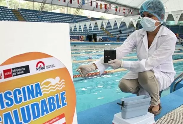 sticker de piscina saludable