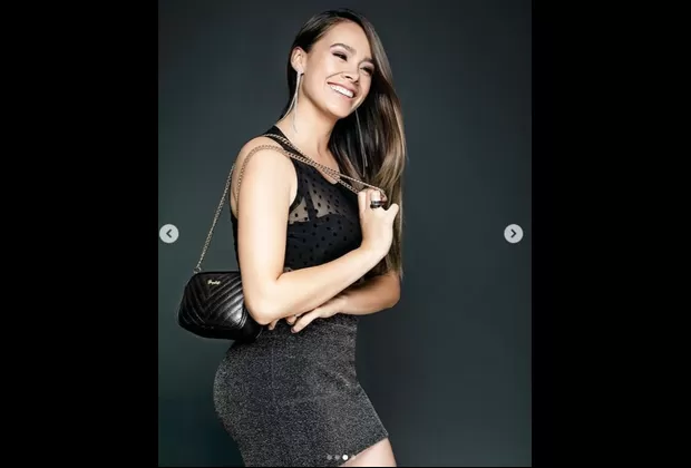 Policía Jossmery Toledo se luce como imagen de conocida marca de carteras