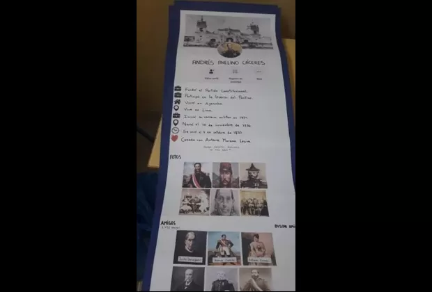 Profesor enseña historia con perfiles de Facebook a estudiantes en Ica