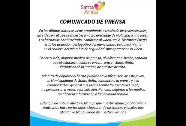 Propietarios de discoteca donde ocurrió violación serían denunciados