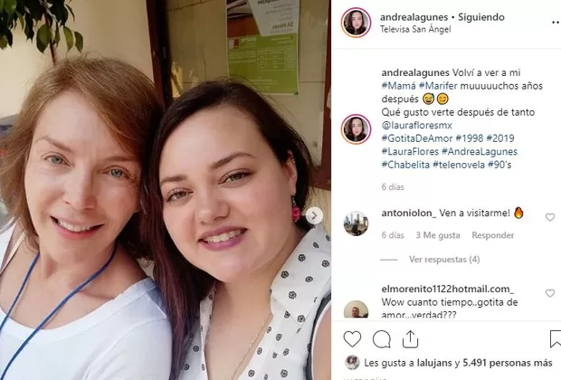 Andrea Lagunés y Laura Flores Gotita de amor