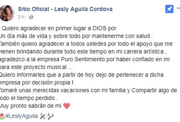 'Puro Sentimiento': integrante anuncia su retiro de agrupación por este motivo